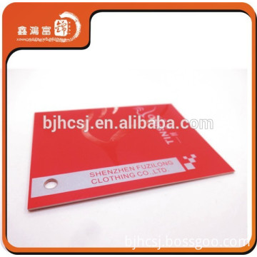 XHFJ-B-HTN29 personalized garment clothing ticket